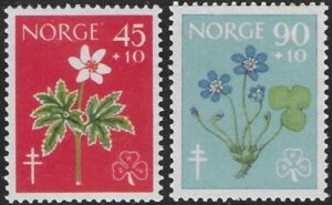 1960 Norway. SG.495-6 Tuberculosis Relief Funds. set 2 values U/M (MNH)