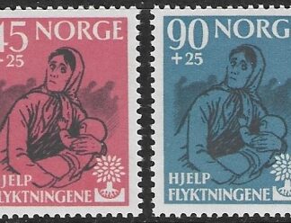 1960 Norway. SG.499-500 World Refugee year set 2 values U/M (MNH)