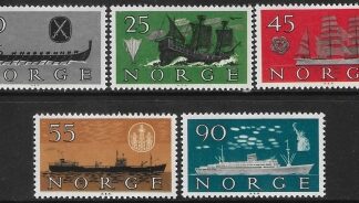 1960 Norway SG.501-5 Norwegian Ships. set 5 values U/M (MNH)