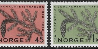 1955 Norway.  SG525-6  Centenary of State Forestry Administration. set 2 values U/M (MNH)