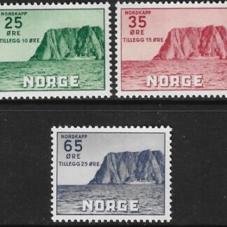 1957 Norway.  SG.464-6 Norwegian Tourist Association Fund.  set 3 values U/M  (MNH)