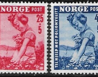 1950 Norway. SG.411-2 Infantile Paralysis fund set 2 values U/M (MNH)