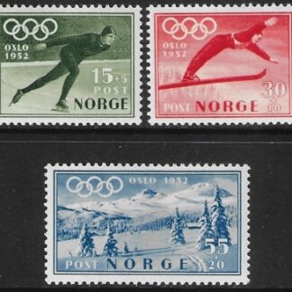 1951 Norway. SG.434-6  Sixth Winter Olympic Games. set 3 values U/M (MNH)