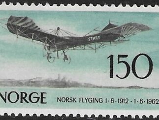 1962  Norway. SG.524  50th Anniversary of Norwegian Aviation.  U/M (MNH)
