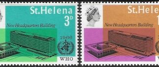 1966 St Helena.  SG.207-8  Inauguration of WHO Headquarters Geneva. set 2 values U/M (MNH)