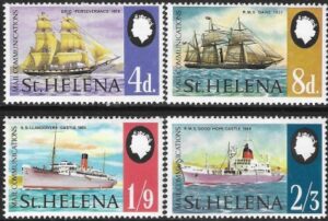 1969  St Helena.  SG.241-4  Mail Communications. set 4 values U/M (MNH)