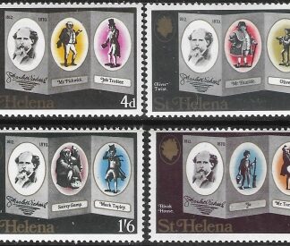 1970  St Helena. SG.249-52  Death Centenary of Charles Dickens  set 4 values U/M (MNH)
