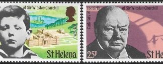 1974  St Helena.  SG.304-5  Birth Centenary of Sir Winston Churchill. set 2 values U/M (MNH)