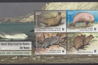 2012 Australian Antarctic Territories MS.213  50th Anniversary of Worldwide  Fund For Nature.(Formerly WWF) mini sheet  U/M (MNH)
