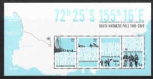 2009 Australian Antarctic. MS.189 Centenary of First Expedition to South Pole. mini sheet. U/M (MNH)