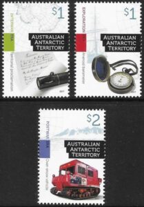2017 Australian Antarctic. SG.276-8 Cultural Heritage. set 3 values. U/M (MNH)