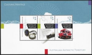 2017 Australian Antarctic. MS.279 Cultural Heritage. mini sheet U/M (MNH)