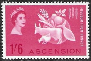 1963 Ascension Island SG.84 Freedom from Hunger. U/M (MNH)