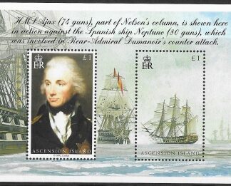 2005  Ascension Island.  MS.920  Bicentenary of Battle of Trafalgar (1st series) mini sheet U/M (MNH)
