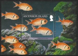 2010 Ascension Island. MS.1068 Reef Fish. mini sheet U/M (MNH)