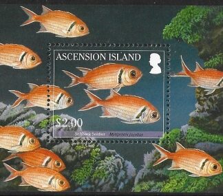 2010  Ascension Island.  MS.1068  Reef Fish. mini sheet U/M (MNH)