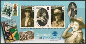 2010 Ascension Island. MS.1073 Centenary of Girl Guiding. mini sheet U/M (MNH)
