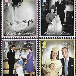2014 Ascension Island Christening of Prince George SG 1195-8 Set 4 Values U/M (MNH)