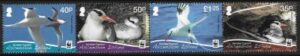 2011 Ascension Island SG1113a-6a Red Billed Tropicbird without white margin Set 4 values U/M (MNH)