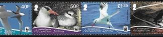 2011 Ascension Island SG1113a-6a Red Billed Tropicbird without white margin Set 4 values U/M (MNH)