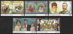 2013 Ascension Island SG1162-6 60th Anniversary of Coronation set of 5 values U/M (MNH)