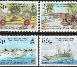 1995 British Indian Ocean Territory.  SG.167-70  50th Anniversary of End  of WW2 . set 4 values U/M (MNH)