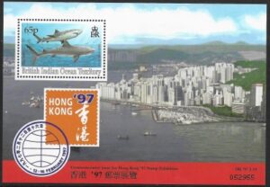 1997  British Indian Ocean Territories.  MS.193  Hong Kong 97  International Stamp Exh.  mini sheet U/M (MNH)