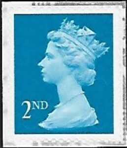 U3011 2nd bright blue MPIL MA10 break at top & bottom. Walsall U/M (MNH)
