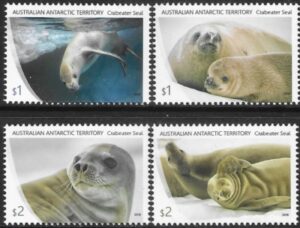2018 Australian Antarctic Territories. SG 280-3. Crab Eater Seals. set 4 values U/M (MNH)