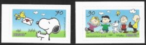2018 Germany. SG.4177-8  Peanuts & Snoopy. self adhesive ex booklet 2 values U/M (MNH)
