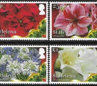 2017 St. Helena - SG.1261-4  Flowers at Christmas. set 4 values U/M (MNH)