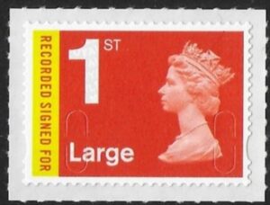 U3046  1st large recorded delivery 'MAIL' DLR U/M (MNH)