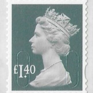 U2941  £1.40  grey green  'M17L'   plain backing   DLR   U/M (MNH)