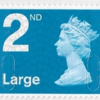 U3032  2nd Large bright blue MFIL   MA14  Walsall  U/M (MNH)
