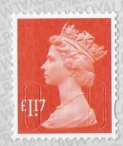 U2937  £1.17 orange red  'M17L'   SBP s/L   DLR  U/M  (MNH)