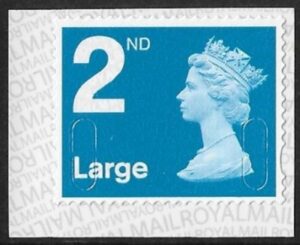 U3032 2nd Large bright blue MFIL M18L T2 U/M (MNH)