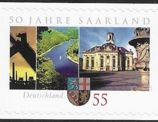 2007  Germany  SG.3459  50th Anniversary of Federal Republic of Saarland. S/adhesive ex booklet U/M (MNH)