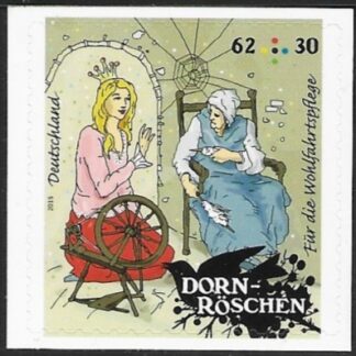 2015 Germany.  SG.3965  Welfare stamp.Sleeping Beauty. S/Adhesive ex booklet. U/M (MNH)