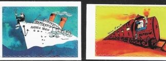 2010  Germany SG.3665-6  Illustrations of Songs by Udo Lindenburg. 2 values S/adhesive ex booklet. U/M (MNH)
