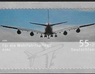 2008 Germany.  SG.3546  Welfare Aircraft  S/Adhesive ex coil. U/M (MNH)