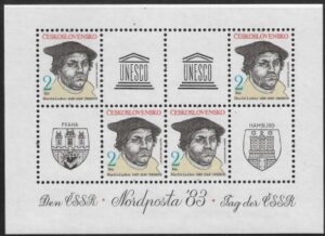1983 Czechoslovakia SG.2664 on 'Nordposta 83'  Exhibition special sheetlet U/M (MNH)