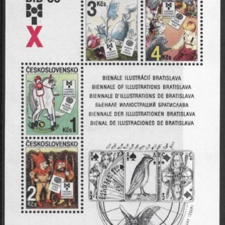 1985 Czechoslovakia  MS2799  10th Biennial Anniv. Book Illustrations for Children Bratislava. U/M (MNH)
