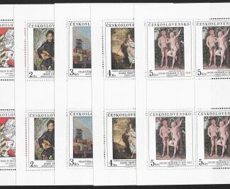 1986 Czechoslovakia  SG.2858-62 Art 20th series in sheetlets of 4 U/M (MNH)