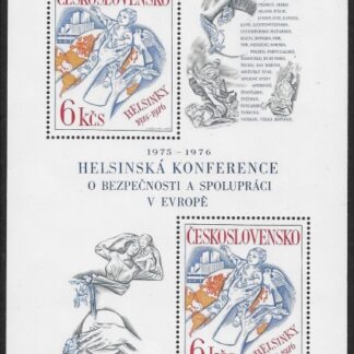 1976  Czechoslovakia MS.2297 European Security & Co-operation Conference. U/M (MNH)