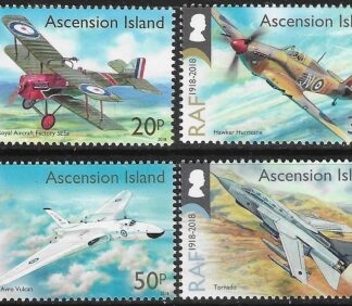 2018 Ascension SG.1286-9 Centenary of RAF set 4 values U/M (MNH)
