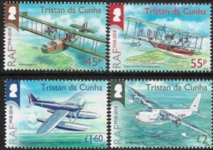 2018 Tristan da Cunha. SG.1231-4 Centenary of RAF. set 4 values U/M (MNH)