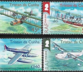 2018 Tristan da Cunha.  SG.1231-4  Centenary of RAF. set 4 values U/M (MNH)