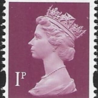 Y1667  1p 2B crimson.  blue fluor Harrison U/M (MNH)