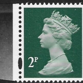 Y1668  2p  2B  deep green blue fluor  DLR  ex DX39  U/M (MNH)