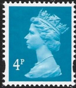 Y1669  4p 2B  new blue blue fluor. ex sheet  DLR  U/M (MNH)